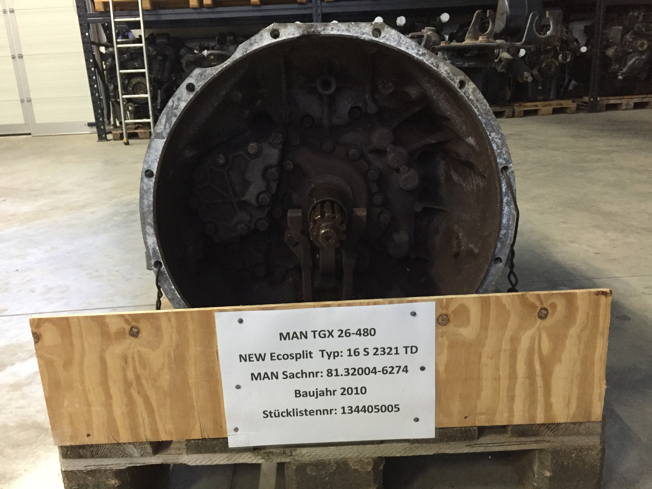 Gebrauchtes Getriebe MAN TGX 26.480, Typ : 16S 2321 TD, Artikel - Nr. : 81.32004 - 6274 - Převodovka pro Nákladní auto: obrázek 2 Gebrauchtes Getriebe MAN TGX 26.480, Typ : 16S 2321 TD, Artikel - Nr. : 81.32004 - 6274 - Převodovka pro Nákladní auto: obrázek 2
