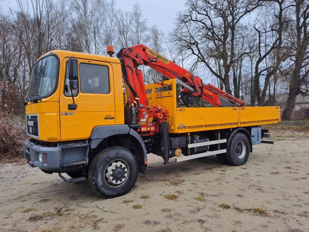MAN 19.403 Pritsche 4x4 mit Palfingerkran PK 21000 mit Funk - Fernbedienung - Auto s hydraulickou rukou: obrázek 1 MAN 19.403 Pritsche 4x4 mit Palfingerkran PK 21000 mit Funk - Fernbedienung - Auto s hydraulickou rukou: obrázek 1