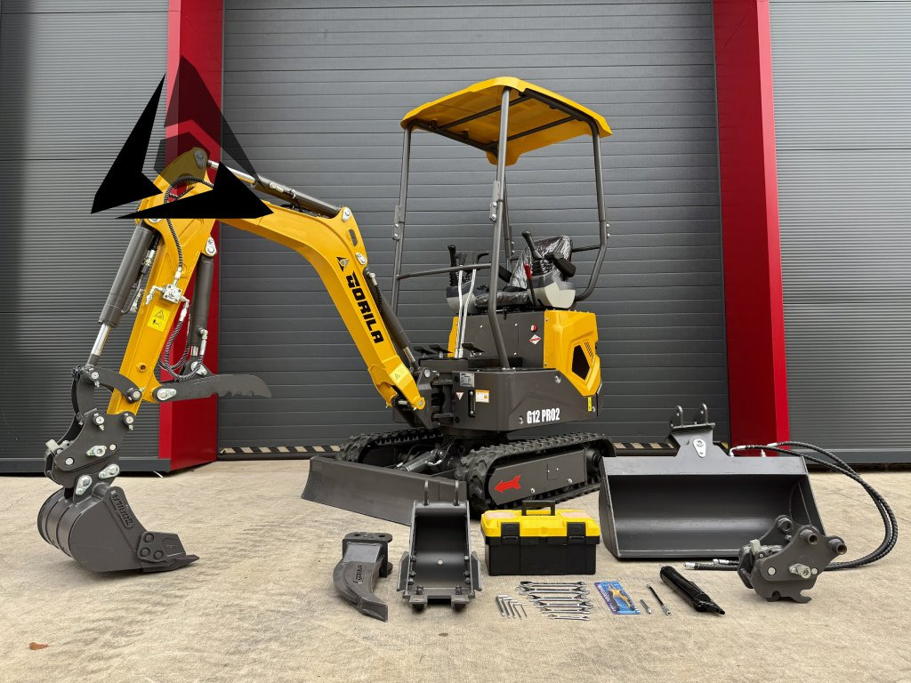 Pásový minibagr GORILA G12 PRO2 2026 - Mini rýpadlo: obrázek 1 Pásový minibagr GORILA G12 PRO2 2026 - Mini rýpadlo: obrázek 1