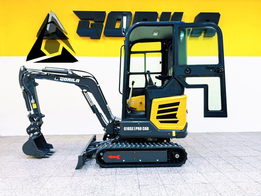 Pásový minibagr GORILA G18SE I PRO CAB - Mini rýpadlo: obrázek 2 Pásový minibagr GORILA G18SE I PRO CAB - Mini rýpadlo: obrázek 2