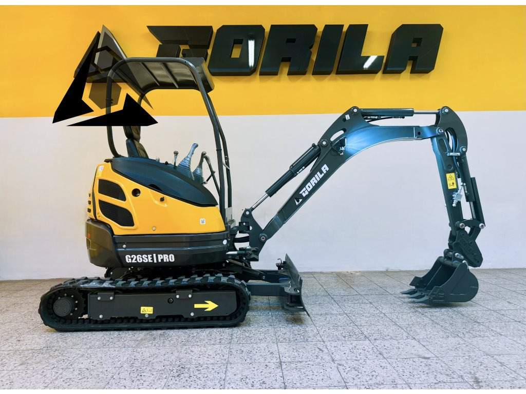 Pásový minibagr GORILA G26SE I PRO - Mini rýpadlo: obrázek 3 Pásový minibagr GORILA G26SE I PRO - Mini rýpadlo: obrázek 3