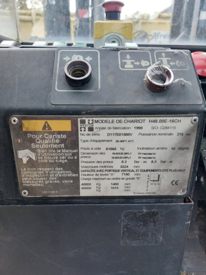 HYSTER H48.00E-16CH - Kontejnerový manipulátor: obrázek 4 HYSTER H48.00E-16CH - Kontejnerový manipulátor: obrázek 4
