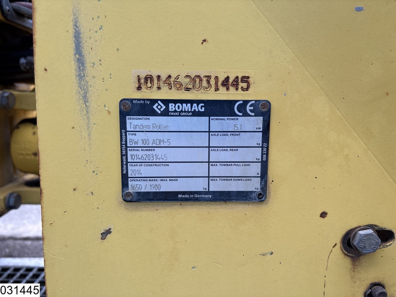 Bomag BW 100ADM-5 15,1KW, 1613h - Válec: obrázek 5 Bomag BW 100ADM-5 15,1KW, 1613h - Válec: obrázek 5