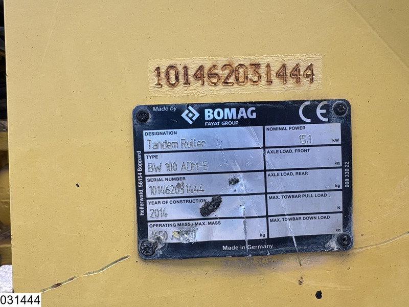 Bomag BW 100ADM-5 2207h, 15,1KW - Válec: obrázek 5 Bomag BW 100ADM-5 2207h, 15,1KW - Válec: obrázek 5