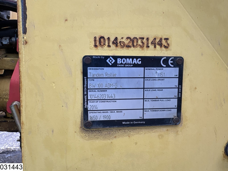 Bomag BW 100ADM-5 2252h, 15.1KW - Válec: obrázek 5 Bomag BW 100ADM-5 2252h, 15.1KW - Válec: obrázek 5
