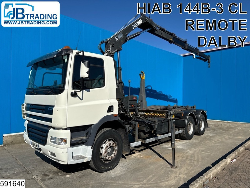 DAF CF 380 6X4, EURO 3, Manual, Steel, HIAB, DALBY - Hákový nosič kontejnerů, Auto s hydraulickou rukou: obrázek 1 DAF CF 380 6X4, EURO 3, Manual, Steel, HIAB, DALBY - Hákový nosič kontejnerů, Auto s hydraulickou rukou: obrázek 1