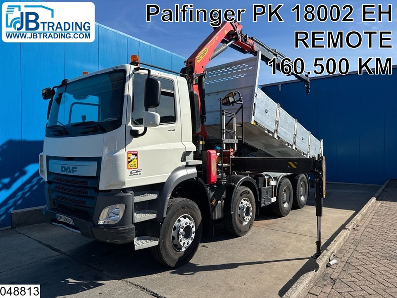 DAF CF 460 8x4, EURO 6, Palfinger, Retarder, Leaf suspension - Sklápěč, Auto s hydraulickou rukou: obrázek 1 DAF CF 460 8x4, EURO 6, Palfinger, Retarder, Leaf suspension - Sklápěč, Auto s hydraulickou rukou: obrázek 1