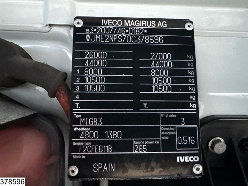 Nákladní automobil valníkový/ Plošinový, Auto s hydraulickou rukou Iveco Trakker 360 6X4, EURO 6, Palfinger, Remote, Steel suspension: obrázek 7
