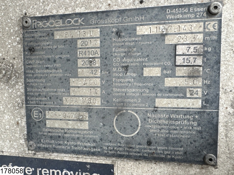 Lecitrailer Middenas Frigoblock EK 13 U - Chladírenský přívěs: obrázek 4 Lecitrailer Middenas Frigoblock EK 13 U - Chladírenský přívěs: obrázek 4