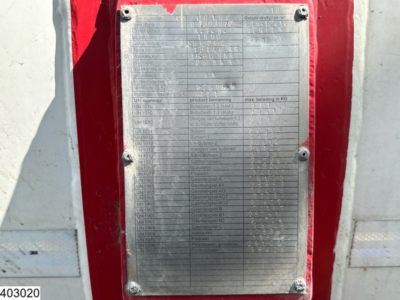 METACO Gas 56204 Liter, LPG GPL Butane, 1 Comp - Cisternový návěs: obrázek 3 METACO Gas 56204 Liter, LPG GPL Butane, 1 Comp - Cisternový návěs: obrázek 3