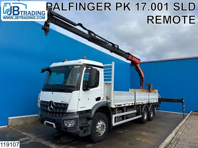 Mercedes-Benz Arocs 2636 6x4, EURO 6, Palfinger, Leaf suspension - Nákladní automobil valníkový/ Plošinový, Auto s hydraulickou rukou: obrázek 1 Mercedes-Benz Arocs 2636 6x4, EURO 6, Palfinger, Leaf suspension - Nákladní automobil valníkový/ Plošinový, Auto s hydraulickou rukou: obrázek 1