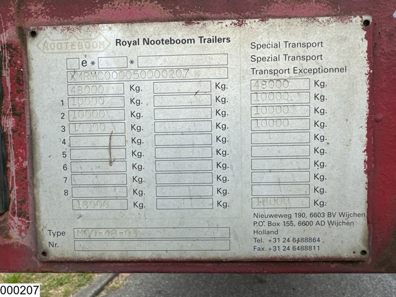 Nooteboom Lowbed 48.000 KG - Podvalníkový návěs: obrázek 5 Nooteboom Lowbed 48.000 KG - Podvalníkový návěs: obrázek 5