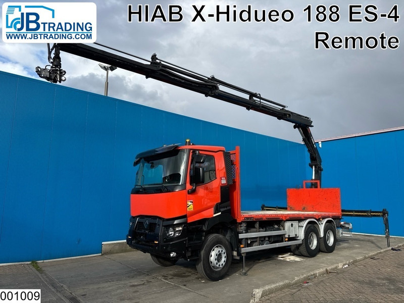 Renault C 380 6x4, EURO 6, Hiab, Remote - Nákladní automobil valníkový/ Plošinový, Auto s hydraulickou rukou: obrázek 1 Renault C 380 6x4, EURO 6, Hiab, Remote - Nákladní automobil valníkový/ Plošinový, Auto s hydraulickou rukou: obrázek 1