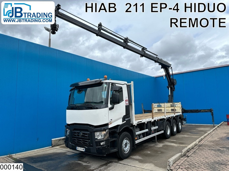 Renault C 430 8X4, EURO 6, HIAB, Remote - Nákladní automobil valníkový/ Plošinový, Auto s hydraulickou rukou: obrázek 1 Renault C 430 8X4, EURO 6, HIAB, Remote - Nákladní automobil valníkový/ Plošinový, Auto s hydraulickou rukou: obrázek 1