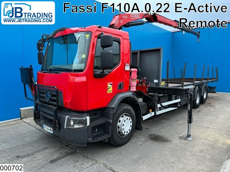 Renault D 26 320 6x2, EURO 6, Fassi, Remote - Nákladní automobil valníkový/ Plošinový, Auto s hydraulickou rukou: obrázek 1 Renault D 26 320 6x2, EURO 6, Fassi, Remote - Nákladní automobil valníkový/ Plošinový, Auto s hydraulickou rukou: obrázek 1