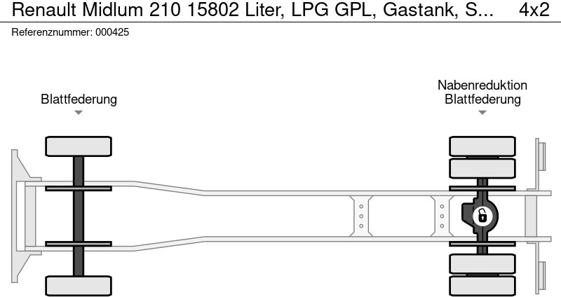 Renault Midlum 210 15802 Liter, LPG GPL, Gastank, Steel suspension leasing Renault Midlum 210 15802 Liter, LPG GPL, Gastank, Steel suspension: obrázek 15