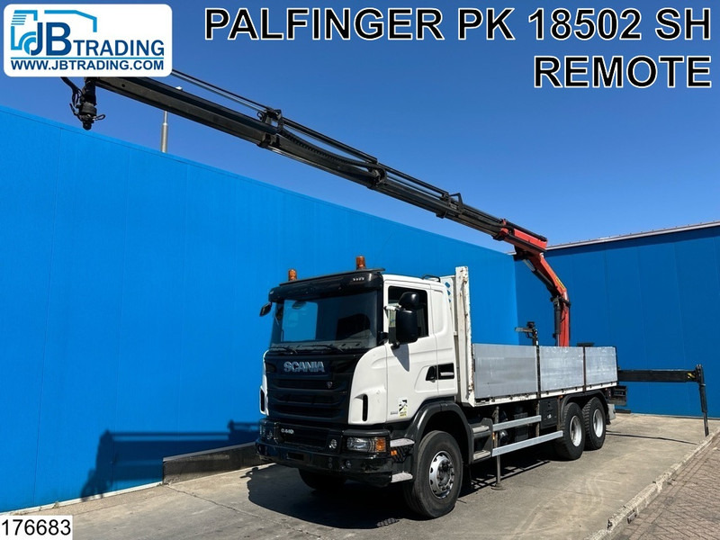 Scania G 440 6X4, EURO 6, Retarder, Palfinger - Nákladní automobil valníkový/ Plošinový, Auto s hydraulickou rukou: obrázek 1 Scania G 440 6X4, EURO 6, Retarder, Palfinger - Nákladní automobil valníkový/ Plošinový, Auto s hydraulickou rukou: obrázek 1