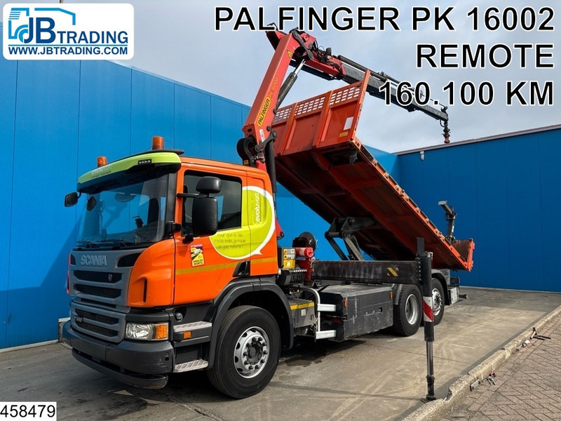 Scania P 340 6x2, CNG, Retarder, Palfinger, Remote - Sklápěč, Auto s hydraulickou rukou: obrázek 1 Scania P 340 6x2, CNG, Retarder, Palfinger, Remote - Sklápěč, Auto s hydraulickou rukou: obrázek 1