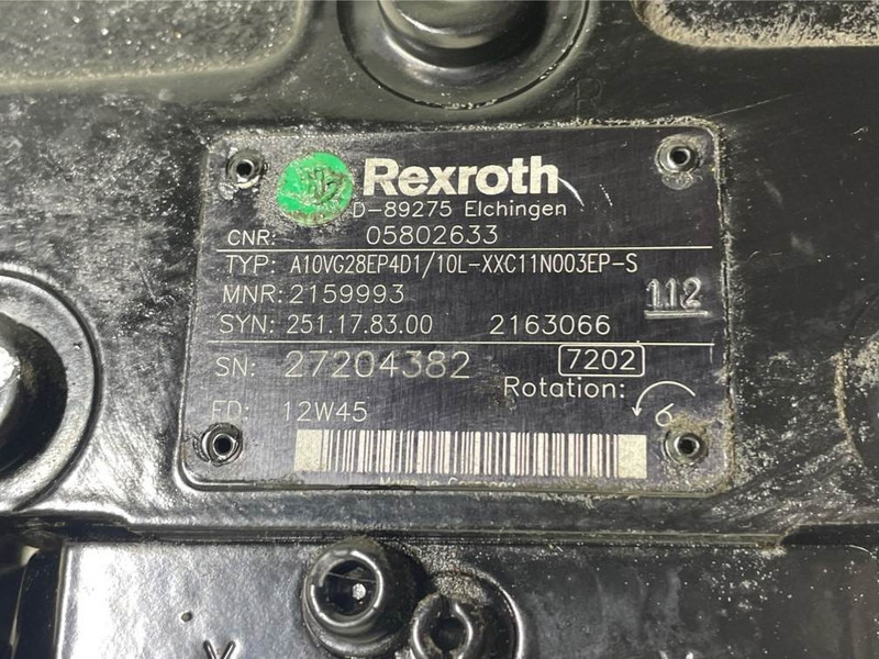 Bomag -Rexroth A10VG28EP4D1/10L-Drive pump/Fahrpumpe - Hydraulika pro Stavební technika: obrázek 4 Bomag -Rexroth A10VG28EP4D1/10L-Drive pump/Fahrpumpe - Hydraulika pro Stavební technika: obrázek 4
