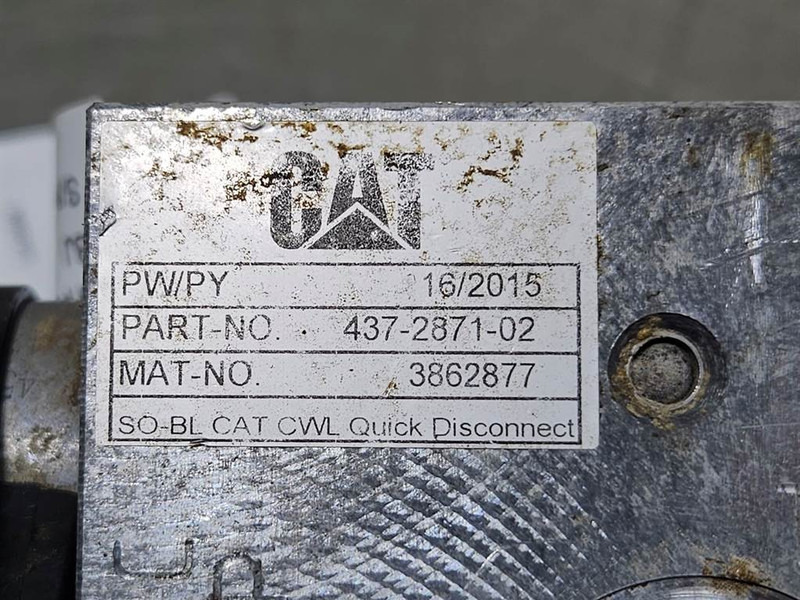 Cat 907M-437-2871-02-Valve/Ventile/Ventiel - Hydraulika pro Stavební technika: obrázek 4 Cat 907M-437-2871-02-Valve/Ventile/Ventiel - Hydraulika pro Stavební technika: obrázek 4