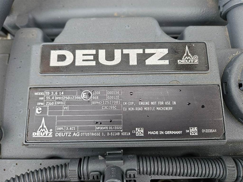 Motor pro Stavební technika Deutz TD3.6L4 - Engine/Motor: obrázek 6