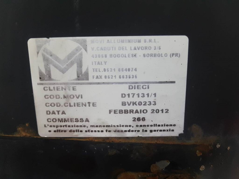 Dieci Telehandler-BVK0233-Cooler/Kühler/Koeler - Motor a díly pro Stavební technika: obrázek 3 Dieci Telehandler-BVK0233-Cooler/Kühler/Koeler - Motor a díly pro Stavební technika: obrázek 3