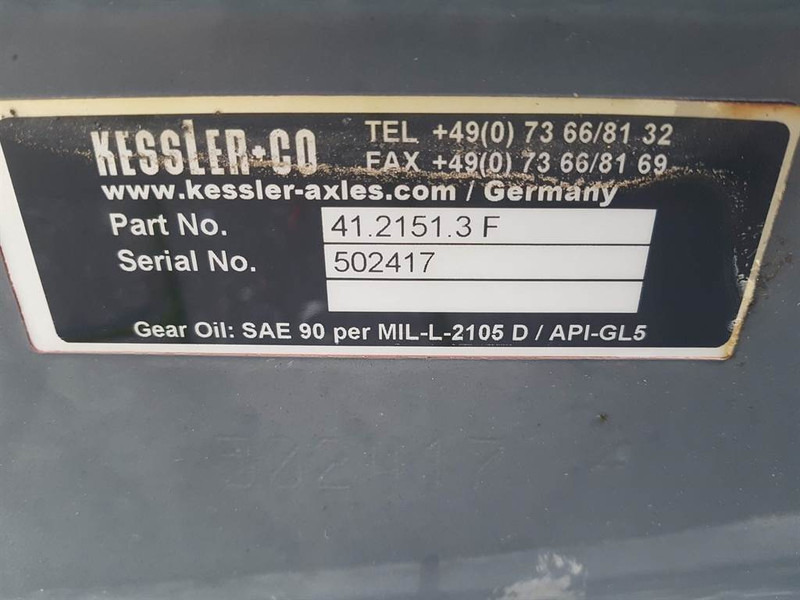 Náprava a díly pro Stavební technika Fuchs MHL320-Kessler+CO 41.2151.3F-Terex 5435661010-Axle: obrázek 6