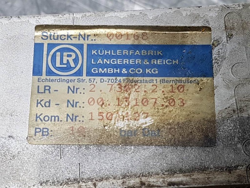 Kramer 312SL-Längerer & Reich 2.7302.2.10-Oil cooler - Hydraulika pro Stavební technika: obrázek 3 Kramer 312SL-Längerer & Reich 2.7302.2.10-Oil cooler - Hydraulika pro Stavební technika: obrázek 3