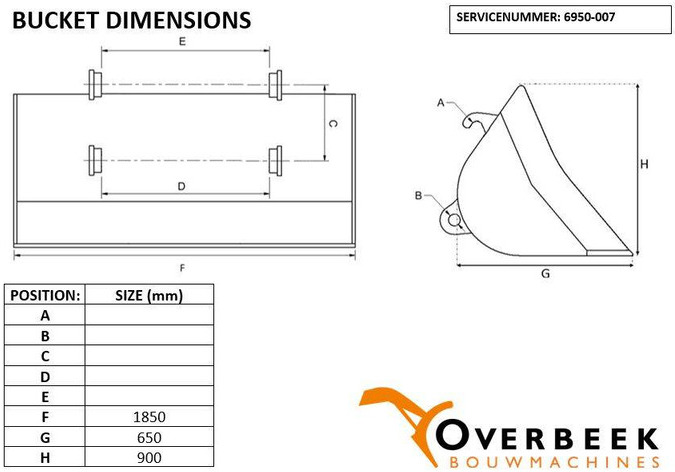 Lžíce pro Stavební technika Kramer 512SL - Bucket/Schaufel/Dichte bak: obrázek 7