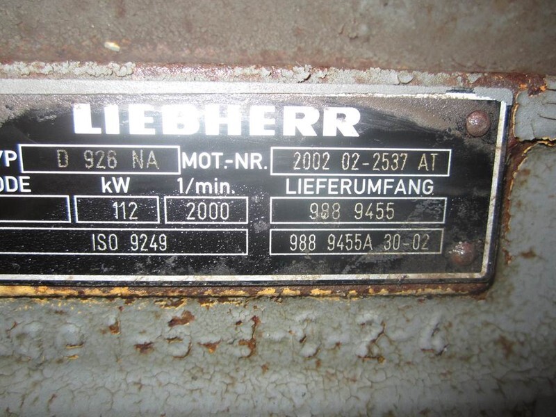 Liebherr D926NA - Engine/Motor - Motor a díly pro Stavební technika: obrázek 3 Liebherr D926NA - Engine/Motor - Motor a díly pro Stavební technika: obrázek 3