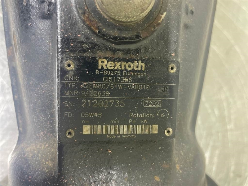 Manitou 160ATJ-Rexroth A2FM80/61W-Drive motor/Fahrmotor - Hydraulika pro Stavební technika: obrázek 4 Manitou 160ATJ-Rexroth A2FM80/61W-Drive motor/Fahrmotor - Hydraulika pro Stavební technika: obrázek 4