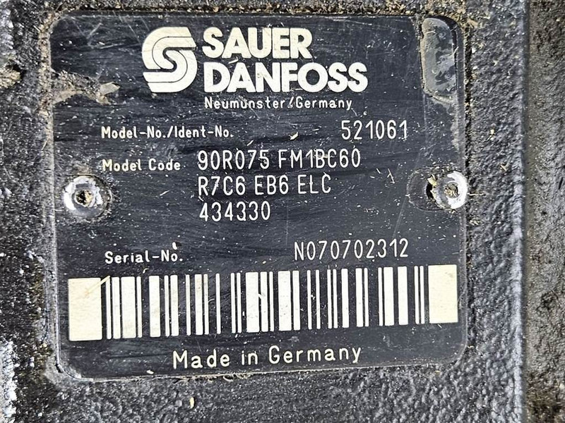 Sauer Danfoss 90R075FM1BC60R7C6-Drive pump/Fahrpumpe/Rijpomp - Hydraulika pro Stavební technika: obrázek 5 Sauer Danfoss 90R075FM1BC60R7C6-Drive pump/Fahrpumpe/Rijpomp - Hydraulika pro Stavební technika: obrázek 5