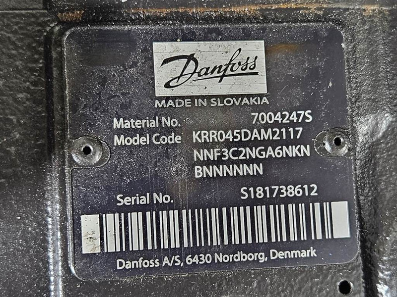 Sauer Danfoss KRR045DAM2117-7004247S-Load sensing pump - Hydraulika pro Stavební technika: obrázek 5 Sauer Danfoss KRR045DAM2117-7004247S-Load sensing pump - Hydraulika pro Stavební technika: obrázek 5