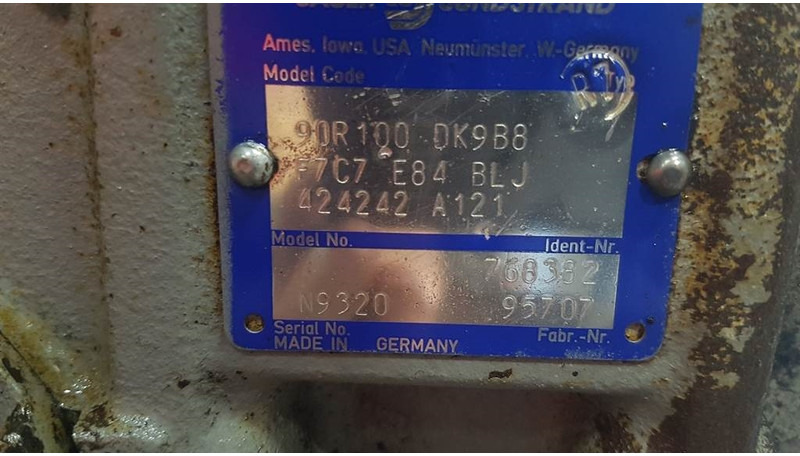 Sauer Sundstrand 90R100DK9B8 - Paus RL1051 - Pump - Hydraulika: obrázek 3 Sauer Sundstrand 90R100DK9B8 - Paus RL1051 - Pump - Hydraulika: obrázek 3