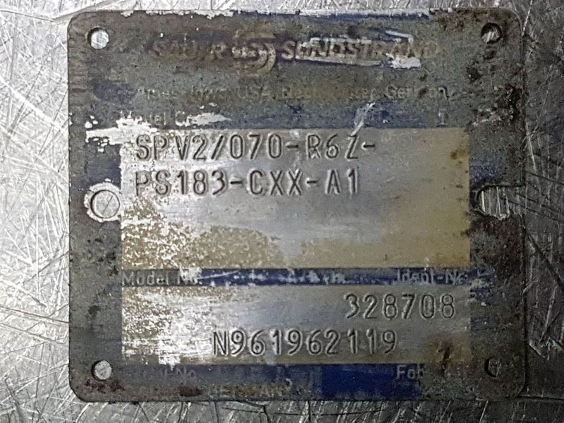 Sauer Sundstrand SPV2/070-R6Z-PS183-Drive pump/Fah - Hydraulika pro Stavební technika: obrázek 4 Sauer Sundstrand SPV2/070-R6Z-PS183-Drive pump/Fah - Hydraulika pro Stavební technika: obrázek 4