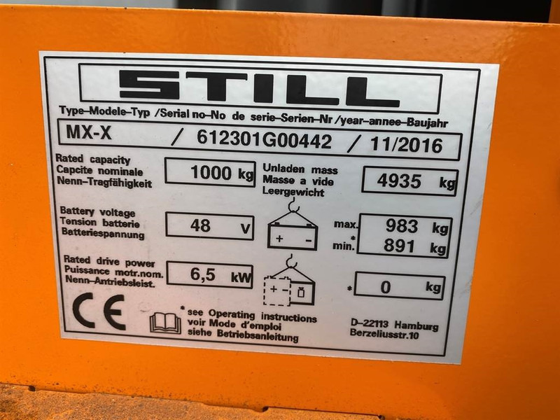 Nový Elektrický vysokozdvižný vozík Still MX - X Orderpicking truck (Video): obrázek 12