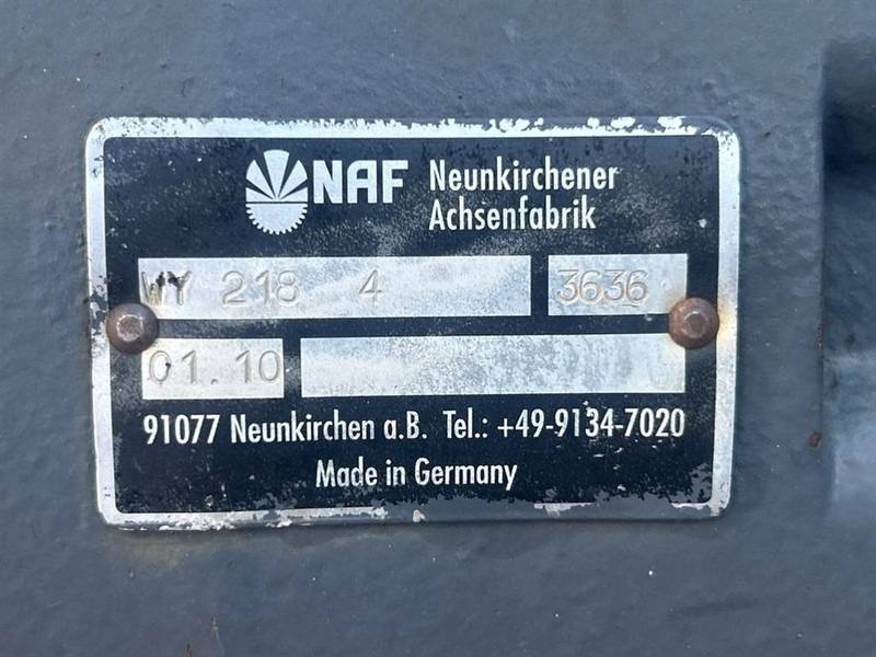 Terex TW150-NAF WY218-4-6021845 / 6030604-Axle/Achse/As - Náprava a díly pro Stavební technika: obrázek 5 Terex TW150-NAF WY218-4-6021845 / 6030604-Axle/Achse/As - Náprava a díly pro Stavební technika: obrázek 5