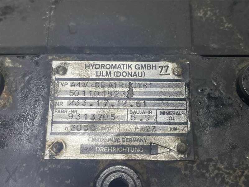 WACKER NEUSON 5011018233/1000192758-Hydromatik A4V40-Drive pump - Hydraulika pro Stavební technika: obrázek 4 WACKER NEUSON 5011018233/1000192758-Hydromatik A4V40-Drive pump - Hydraulika pro Stavební technika: obrázek 4