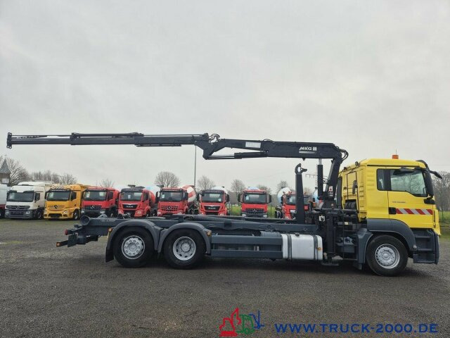 Hákový nosič kontejnerů, Auto s hydraulickou rukou MAN TGS 26.320 Meiller RK 2070+ Kran MKG HLK 177+FB: obrázek 8
