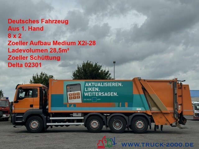 MAN TGS 35.360 8x2 Zoeller 29m³ Medium Schüttung 1.3 - Vůz na odvoz odpadků: obrázek 1 MAN TGS 35.360 8x2 Zoeller 29m³ Medium Schüttung 1.3 - Vůz na odvoz odpadků: obrázek 1
