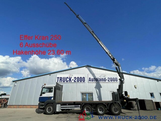 MAN TGS 35.400 8x4 Effer 250 6S Höhe 23,5m NL:16,3T - Nákladní automobil valníkový/ Plošinový, Auto s hydraulickou rukou: obrázek 1 MAN TGS 35.400 8x4 Effer 250 6S Höhe 23,5m NL:16,3T - Nákladní automobil valníkový/ Plošinový, Auto s hydraulickou rukou: obrázek 1