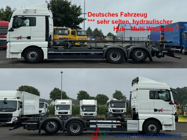 MAN TGX 26.500 XLX Haus Bett hydr Hub Multi Wechsler - Kontejnérový podvozek/ Výměnná nástavba: obrázek 1 MAN TGX 26.500 XLX Haus Bett hydr Hub Multi Wechsler - Kontejnérový podvozek/ Výměnná nástavba: obrázek 1