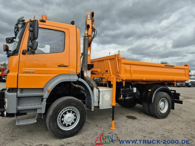 Sklápěč, Auto s hydraulickou rukou Mercedes-Benz 1829 4x4 Kran Winter Schneeschild Salzstreuer: obrázek 14