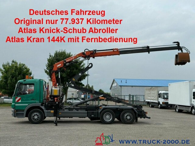 Mercedes-Benz 2024 Atlas Abroller Atlas Kran FB Nur77.937 KM - Hákový nosič kontejnerů, Auto s hydraulickou rukou: obrázek 1 Mercedes-Benz 2024 Atlas Abroller Atlas Kran FB Nur77.937 KM - Hákový nosič kontejnerů, Auto s hydraulickou rukou: obrázek 1