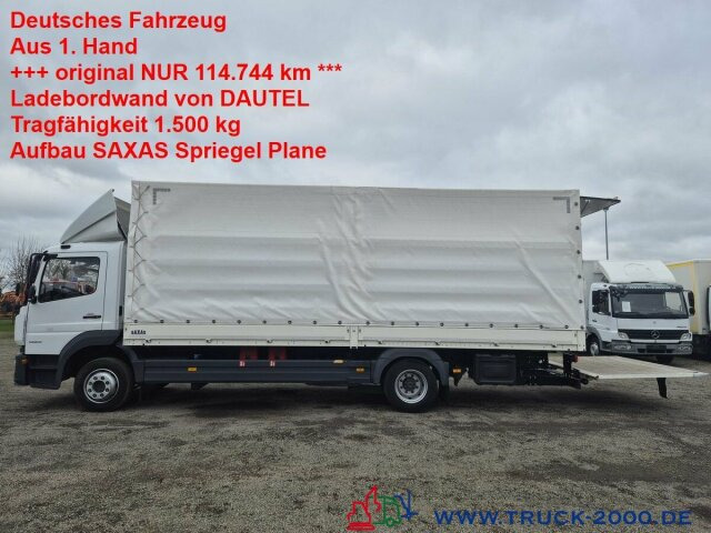 Mercedes-Benz Atego 1223 L Plane + Spriegel L+R LBW nur 114TKM - Plachtový nákladní auto: obrázek 1 Mercedes-Benz Atego 1223 L Plane + Spriegel L+R LBW nur 114TKM - Plachtový nákladní auto: obrázek 1