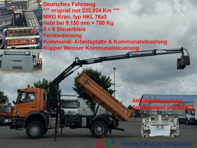 Mercedes-Benz Axor 2133 4x4 Kipper Kran Winterdienstausstat. - Sklápěč, Auto s hydraulickou rukou: obrázek 1 Mercedes-Benz Axor 2133 4x4 Kipper Kran Winterdienstausstat. - Sklápěč, Auto s hydraulickou rukou: obrázek 1