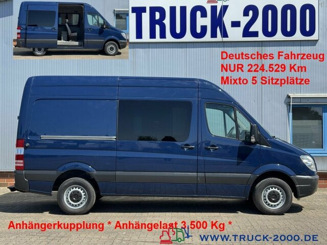 Mercedes-Benz Sprinter 316 Mixto 5 Sitzer Klima + AHK 3.500 Kg - Furgon: obrázek 1 Mercedes-Benz Sprinter 316 Mixto 5 Sitzer Klima + AHK 3.500 Kg - Furgon: obrázek 1