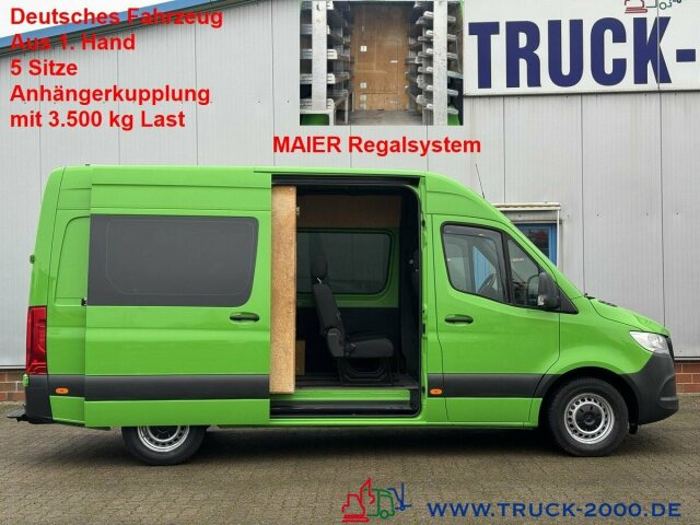 Furgon, Dodávka s dvojitou kabinou Mercedes-Benz Sprinter 317 CDI Mixto 5 Sitze AHK 3.500kg Klima: obrázek 8