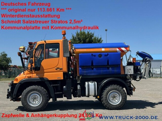 Unimog U300 4x4 Winterdienst Salzstreuer Zapfwelle - Nákladní auto: obrázek 1 Unimog U300 4x4 Winterdienst Salzstreuer Zapfwelle - Nákladní auto: obrázek 1