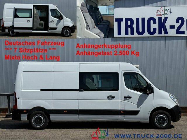 Opel Movano F3500 Mixto 7 Sitzer Hoch & Lang + AHK - Furgon: obrázek 1 Opel Movano F3500 Mixto 7 Sitzer Hoch & Lang + AHK - Furgon: obrázek 1